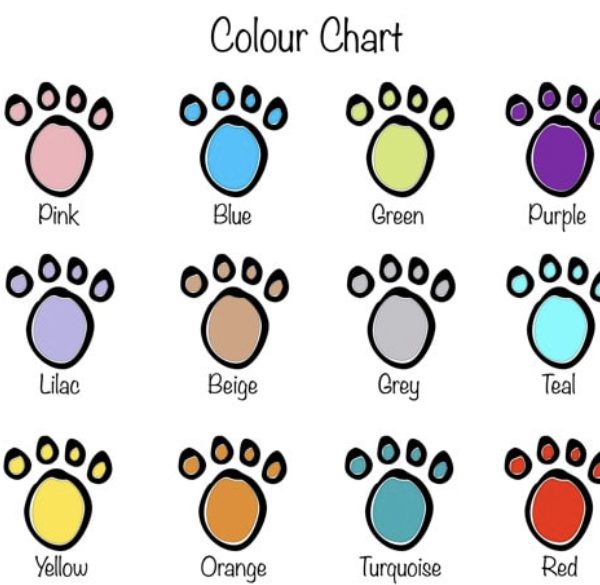 Paws colour chart