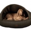 Handmade Deluxe Dog Cave Bed – Tweed