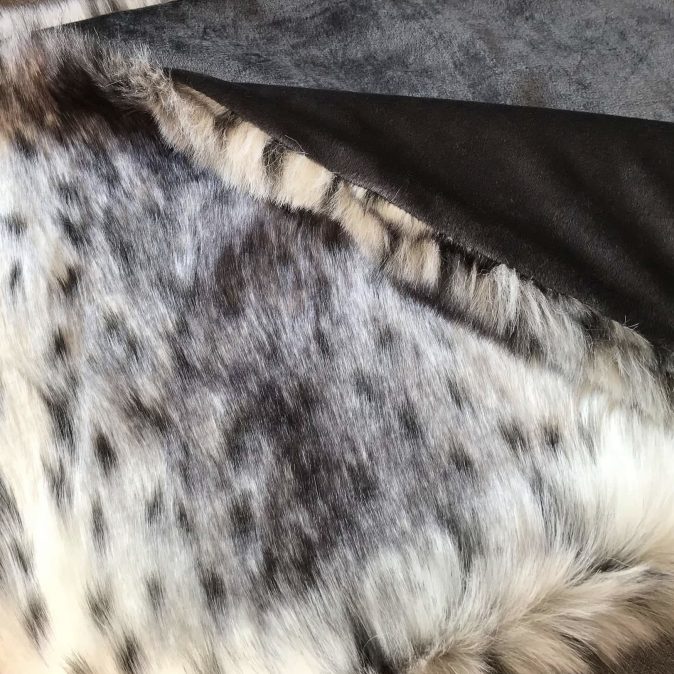 Bobcat Faux Fur Dog Blanket