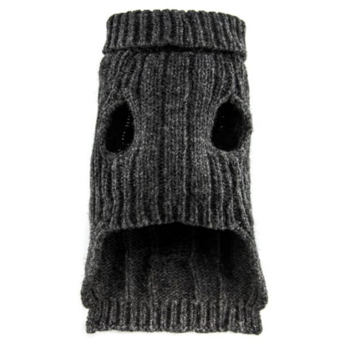 Graphite Dog Sweater Aspen