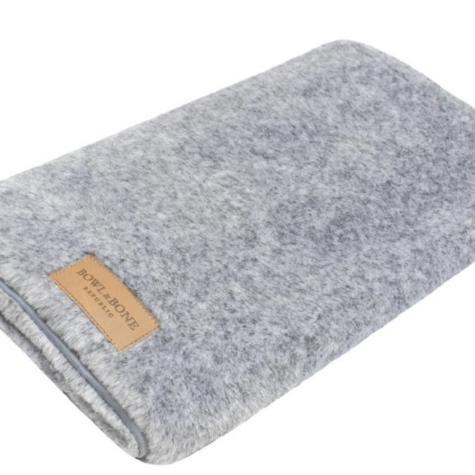 Grey Dog Blanket Nap