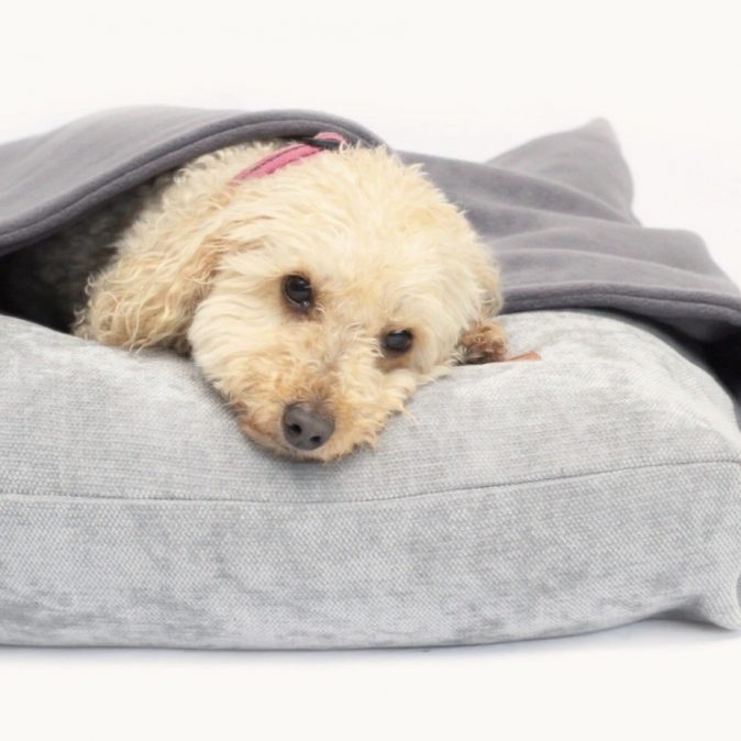 Opulence Scandi Grey- Dog Burrow Bed
